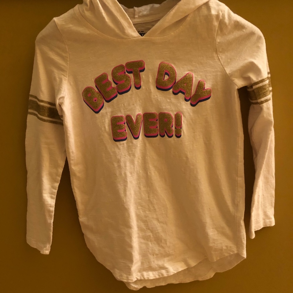 Hooded girls tee